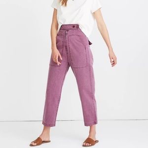 Caron Callahan Emi Pant Medium Purple NWOT Cargo Carpenter